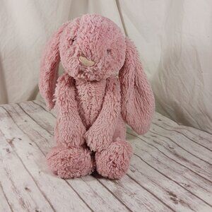 JellyCat Bashful Bunny Tulip Pink Rabbit Plush Stuffed Animal HTF 12"